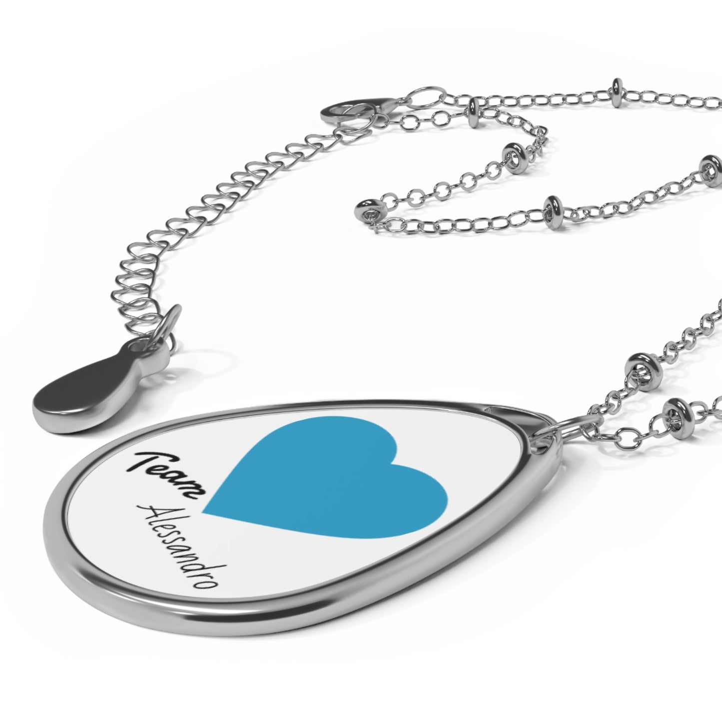 Only🇺🇸 🇦🇺 🇬🇧 Team Alessandro Oval Pendant Necklace - Valentine’s Collection