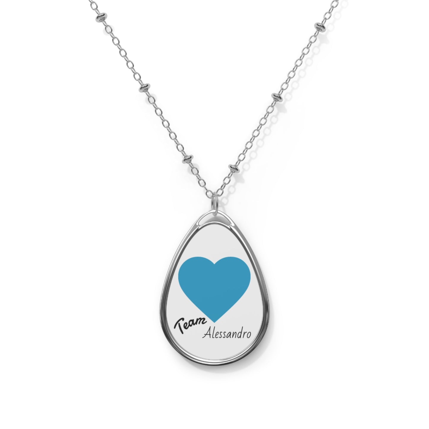 Only🇺🇸 🇦🇺 🇬🇧 Team Alessandro Oval Pendant Necklace - Valentine’s Collection