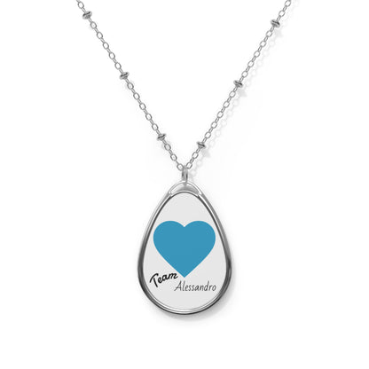 Only🇺🇸 🇦🇺 🇬🇧 Team Alessandro Oval Pendant Necklace - Valentine’s Collection