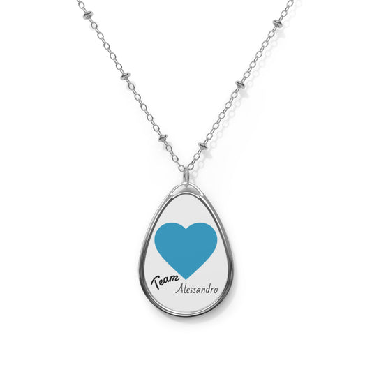 Only🇺🇸 🇦🇺 🇬🇧 Team Alessandro Oval Pendant Necklace - Valentine’s Collection